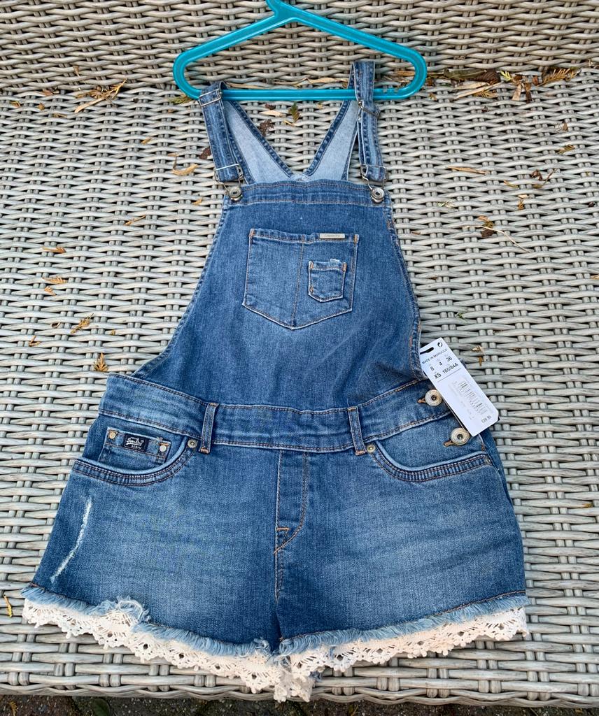 SuperDry jumpsuit korte broek nieuw met label maat 36, Kleding | Dames, Ophalen, Nieuw, Maat 36 (S), Blauw