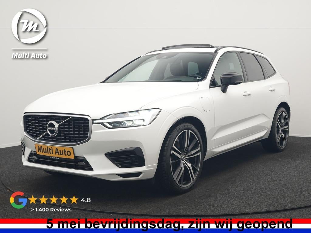 Volvo XC60 Recharge T8 AWD R-Design PHEV 391pk Dealer O.H. |, Auto's, Volvo, Automaat, Gebruikt, Zwart, 1969 cc