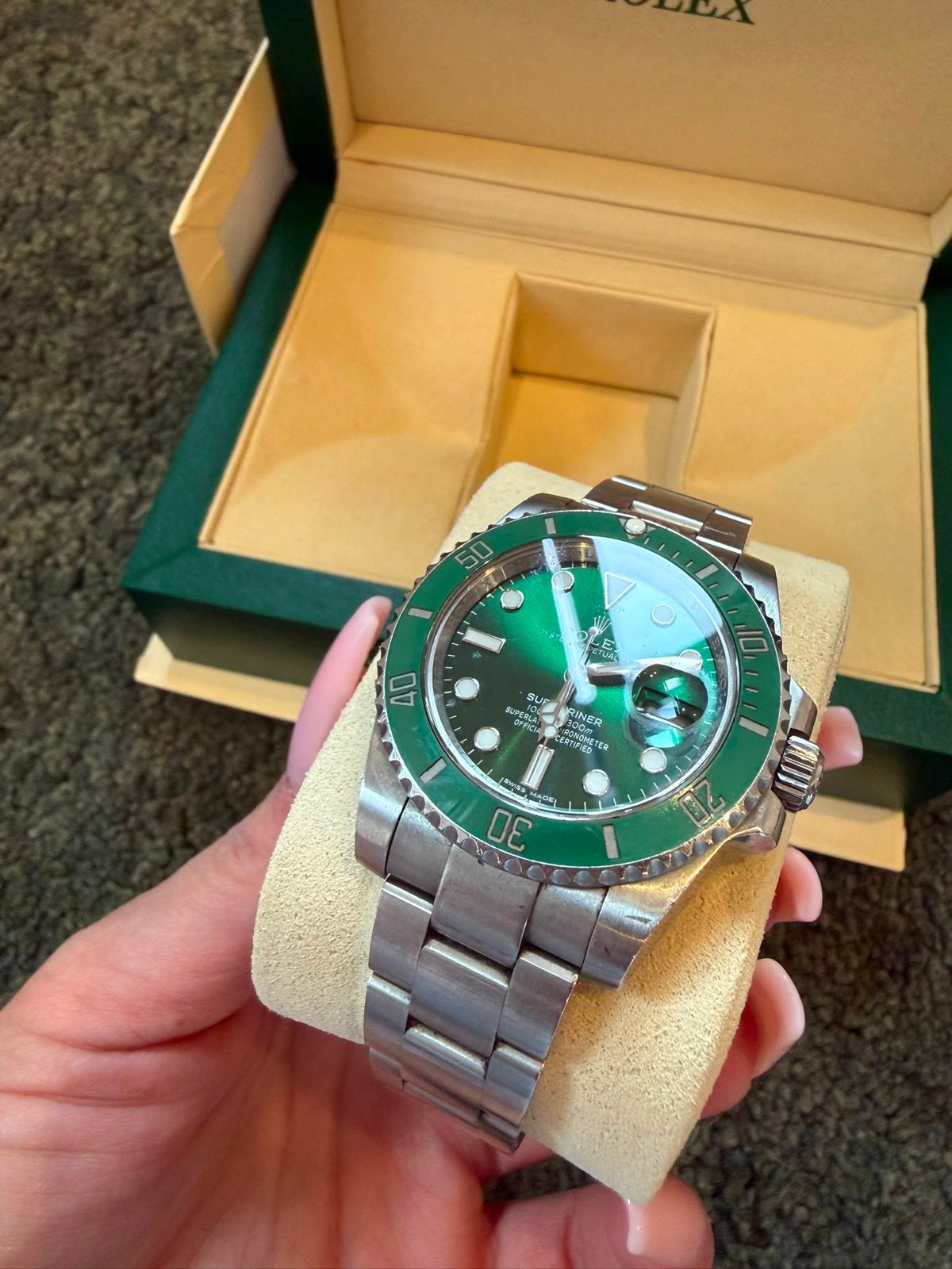 Rolex Hulk 2025 Ultimate Clone NOOB - Zo goed als nieuw, Overige merken, Staal, Polshorloge, Ophalen of Verzenden