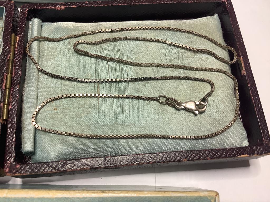MASSIEVE GEKEURD ZILVEREN SCHAKEL KETTING, Sieraden, Tassen en Uiterlijk, Antieke sieraden, Verzenden, Zilver, Ketting