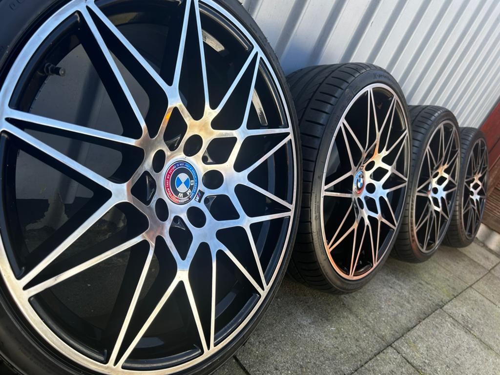 20 inch BMW velgen 5X120 met zgan Zomerbanden, Auto-onderdelen, Banden en Velgen, Ophalen, Gebruikt, 255 mm, Banden en Velgen