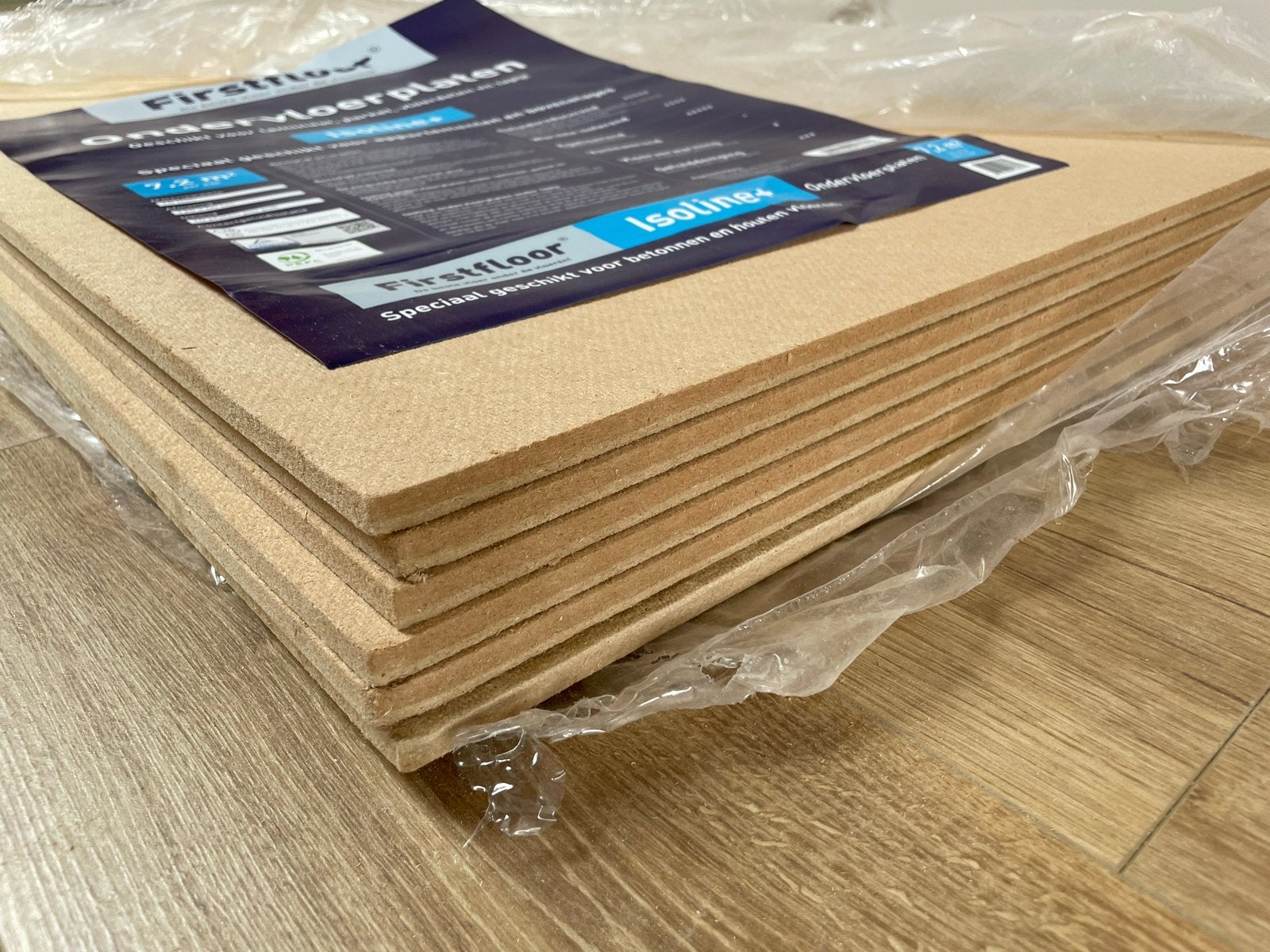 6 Firstfloor Isoline+ Ondervloerplaten (4,3 m²), Doe-het-zelf en Verbouw, Vloerdelen en Plavuizen, Ophalen, Overige materialen