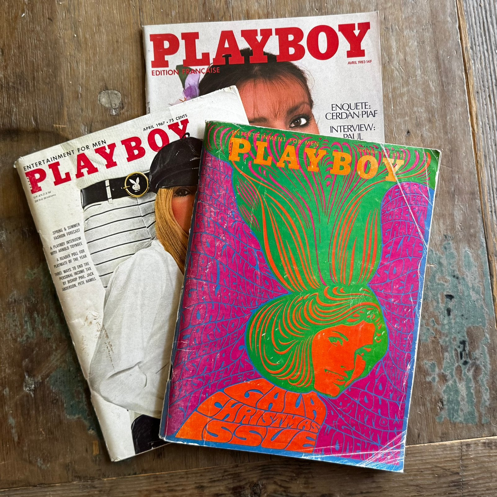 3 x Vintage Playboy, Ophalen of Verzenden, Gelezen, Fotografen