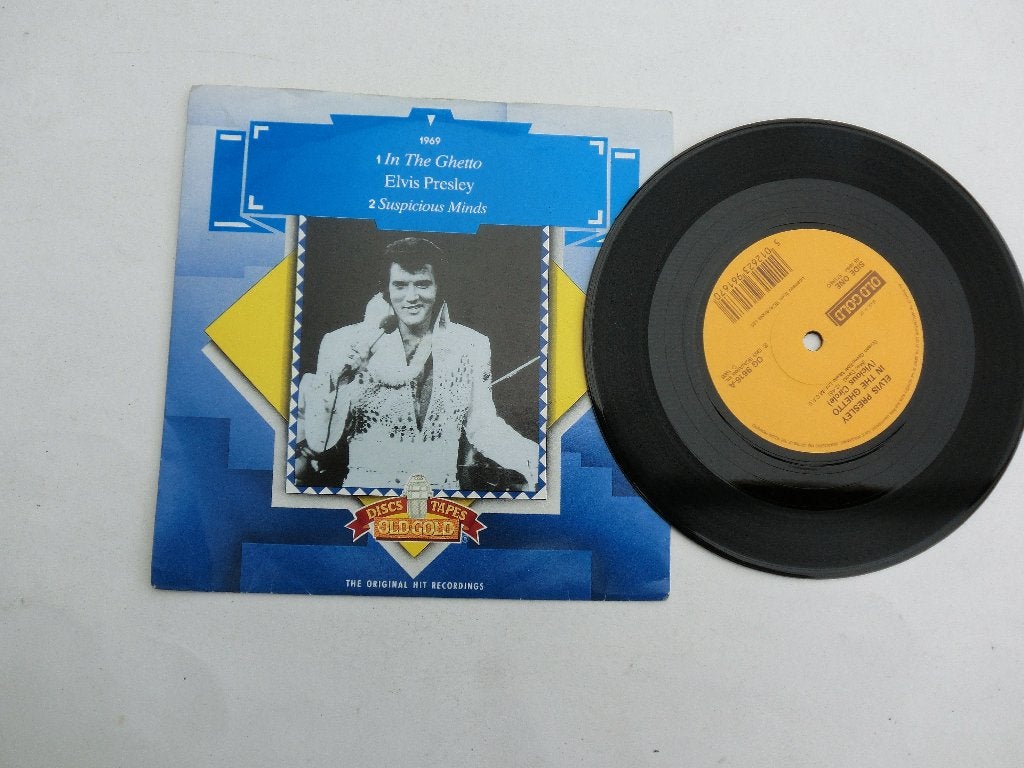 Elvis Presley In the ghetto/Suspicious minds, Cd's en Dvd's, Vinyl Singles, Ophalen of Verzenden, Zo goed als nieuw, 7 inch, Pop