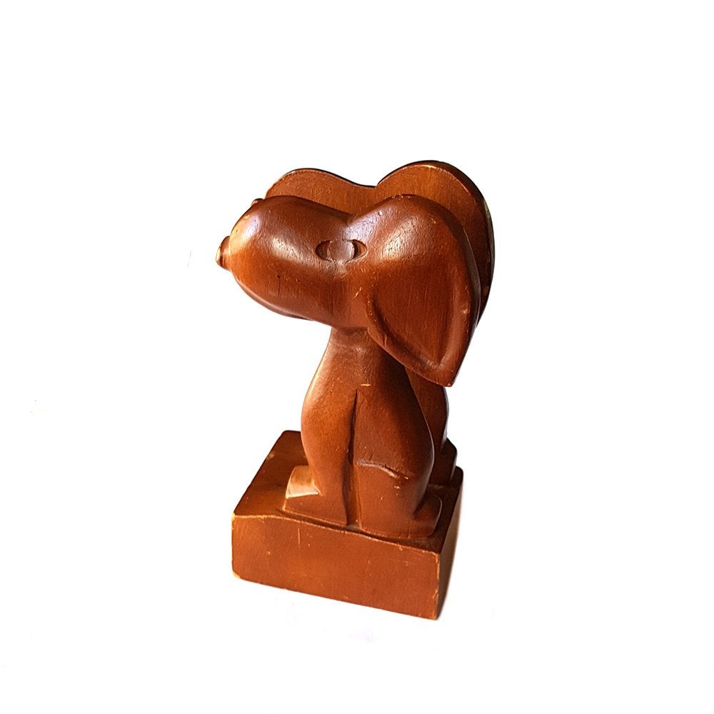 Vintage hond (Snoopy) servethouder / brievenhouder, Huis en Inrichting, Woonaccessoires | Overige, Gebruikt, -, -, Ophalen of Verzenden