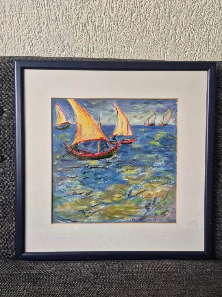 Leuke zeilbootjes, Ophalen, Minder dan 50 cm, Schilderij, Minder dan 50 cm