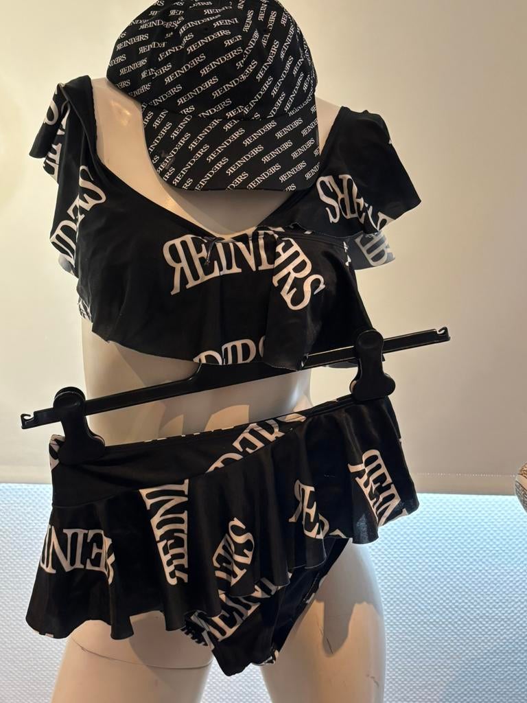 Reinders bikini met bijpassende pet xs, ., Zwart, Ophalen of Verzenden, Zo goed als nieuw