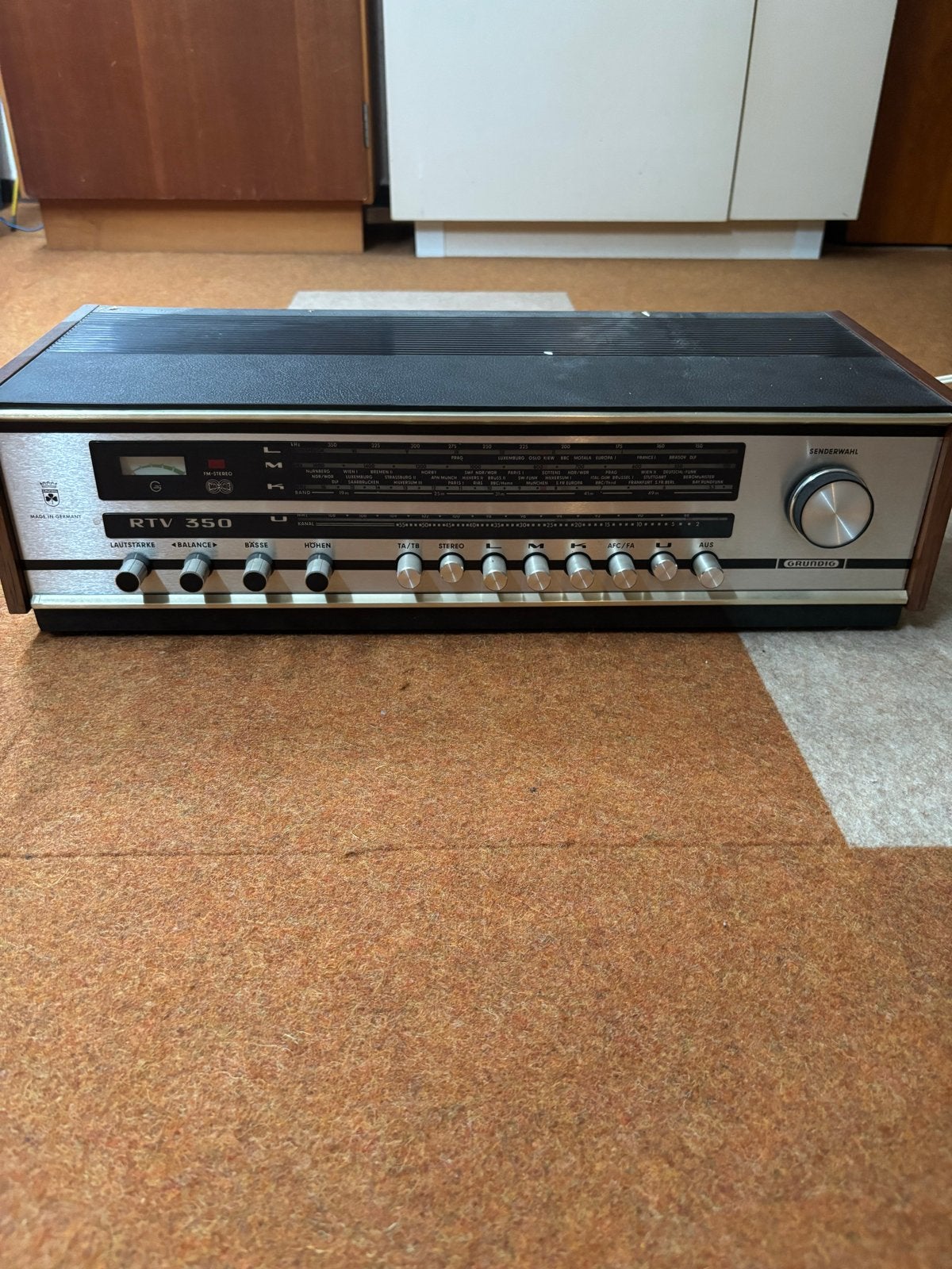 Grundig RTV 350 Vintage Radio Receiver, Audio, Tv en Foto, Ophalen, Gebruikt, Radio