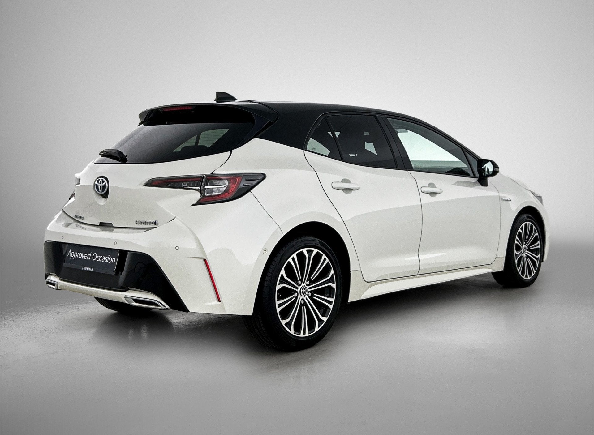 Toyota Corolla 2.0 Hybrid Style Bi-Tone | Dealeronderhouden, Auto's, Gebruikt, 4 cilinders, Corolla, Wit