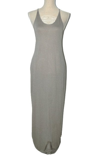 Dyanne ragfijn jurkje, jurk, grijs/groen, Mt. S, Kleding | Dames, Verzenden, Zo goed als nieuw, Dyanne, Maat 36 (S)