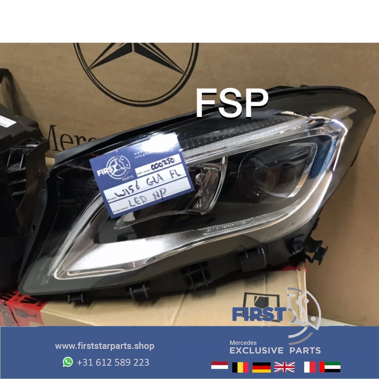 W156 FACELIFT LED KOPLAMP LINKS Mercedes GLA 2016-2020 High, Auto-onderdelen, Gebruikt, -, Ophalen of Verzenden, -