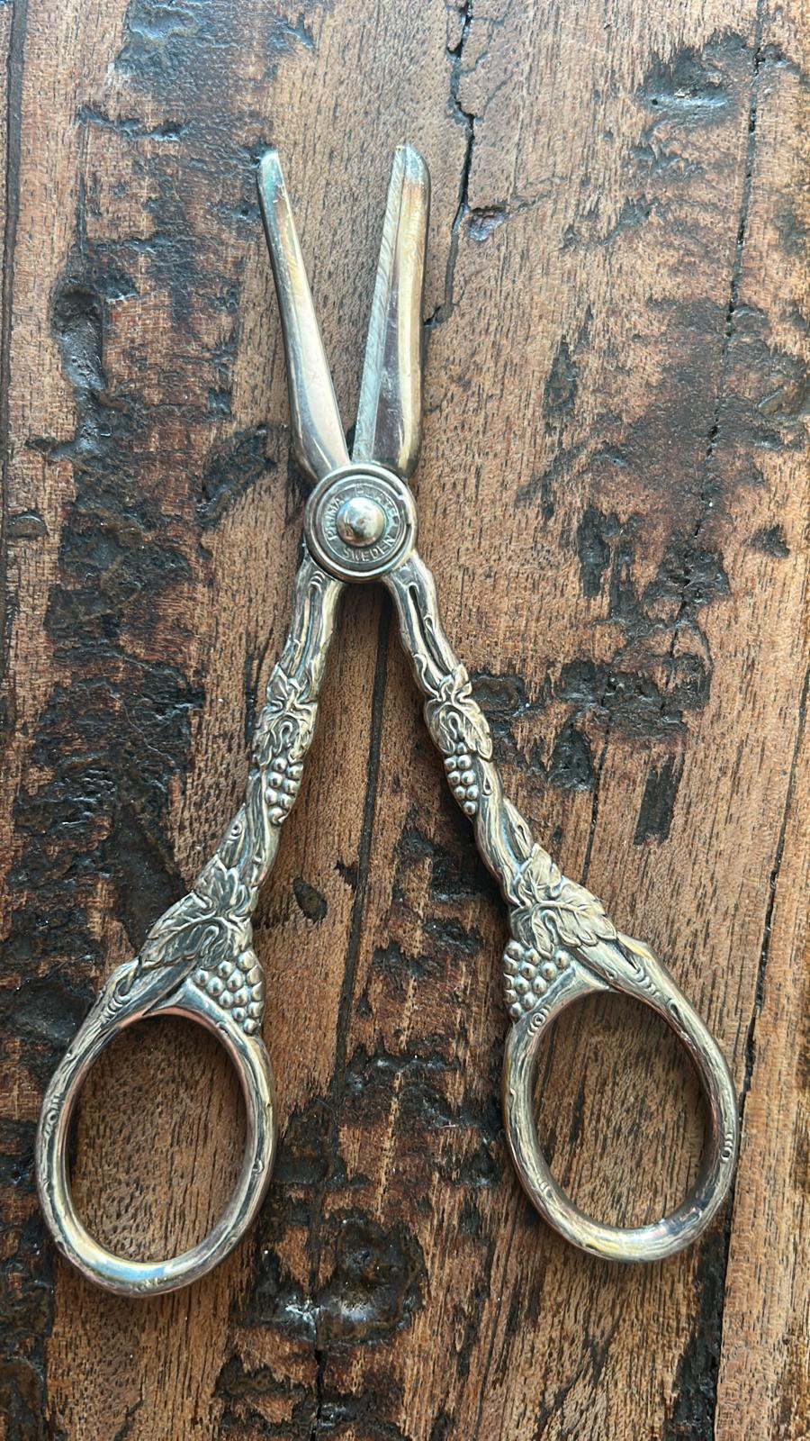 Druivensteelschaar / druivenschaar Zweden, Antiek en Kunst, Ophalen of Verzenden, Zilver