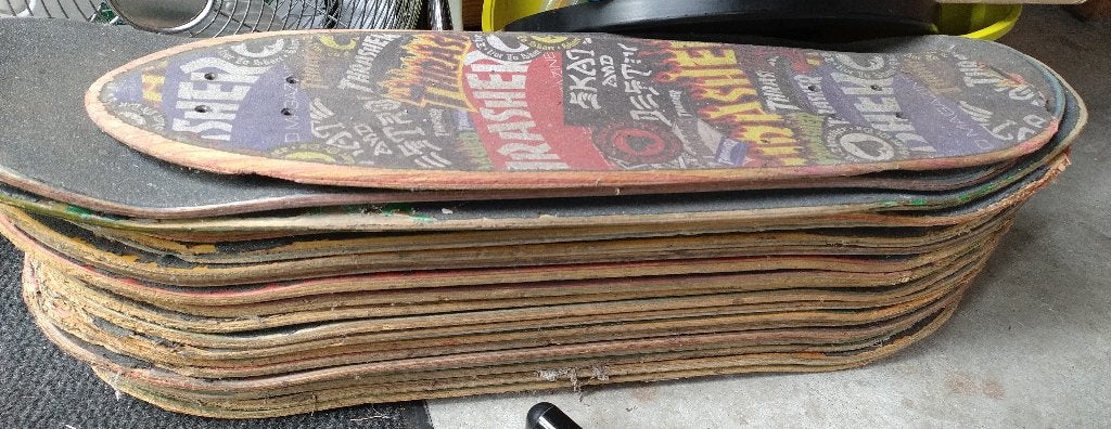 19 gebruikte skateboards, Ophalen, Gebruikt, Skateboard