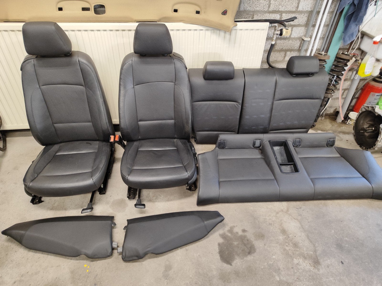 BMW E81 E82 1 serie lederen interieur zwart leder deurpaneel, Auto-onderdelen, Interieur en Bekleding, Ophalen, Nieuw, BMW