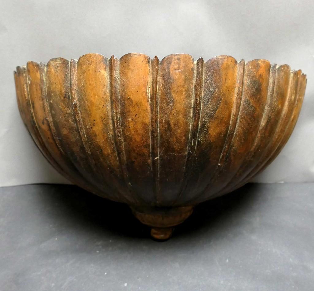 Wand decoratie uit India hout lamp bak Azie Oosters kunst, Ophalen of Verzenden