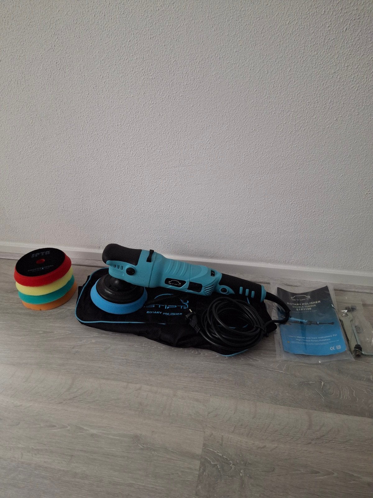 STIPT Rotary Polijstmachine STP1100 met nieuwe pads, Ophalen, Zo goed als nieuw