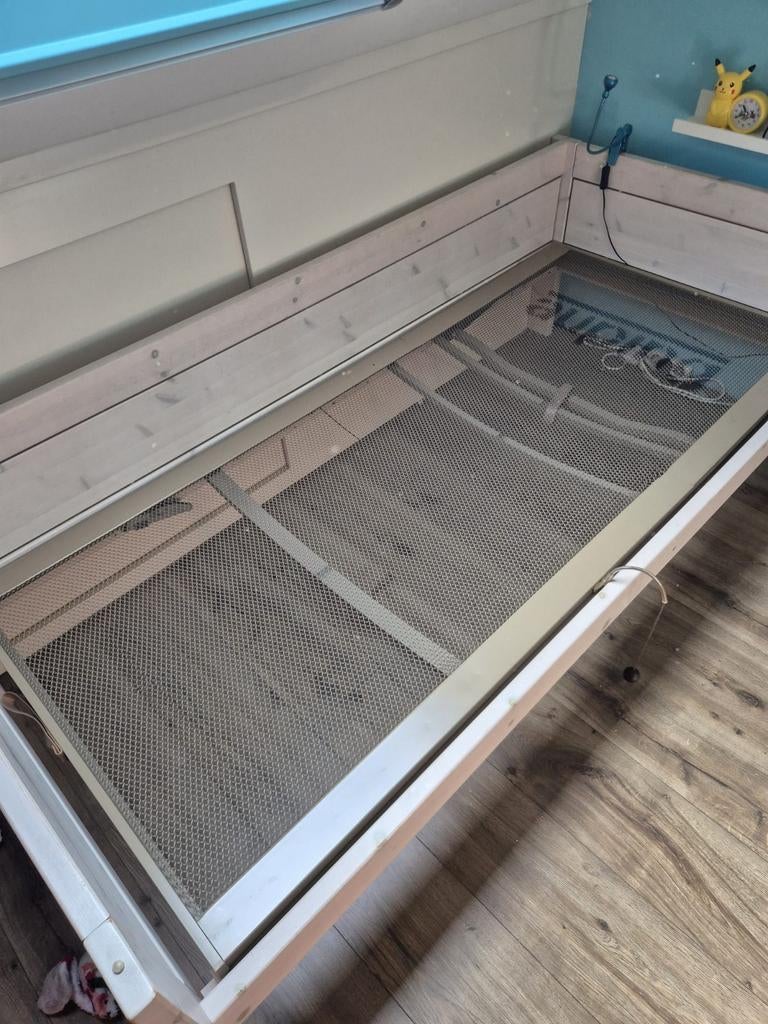 2Lifetime bedden met Auping spiraal bodems, gebruikt, Ophalen, Gebruikt, 90 cm, Eenpersoons