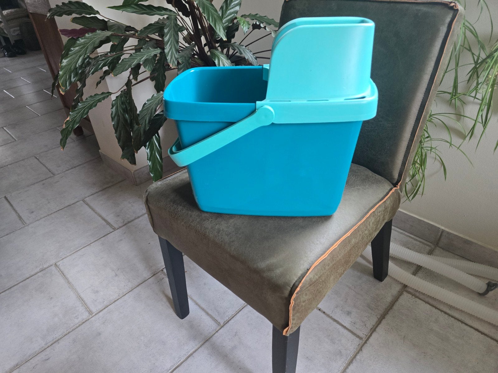 Leifheit Poets Emmer - Turquoise, Ophalen, Dweilemmer, -bak, of -wagen