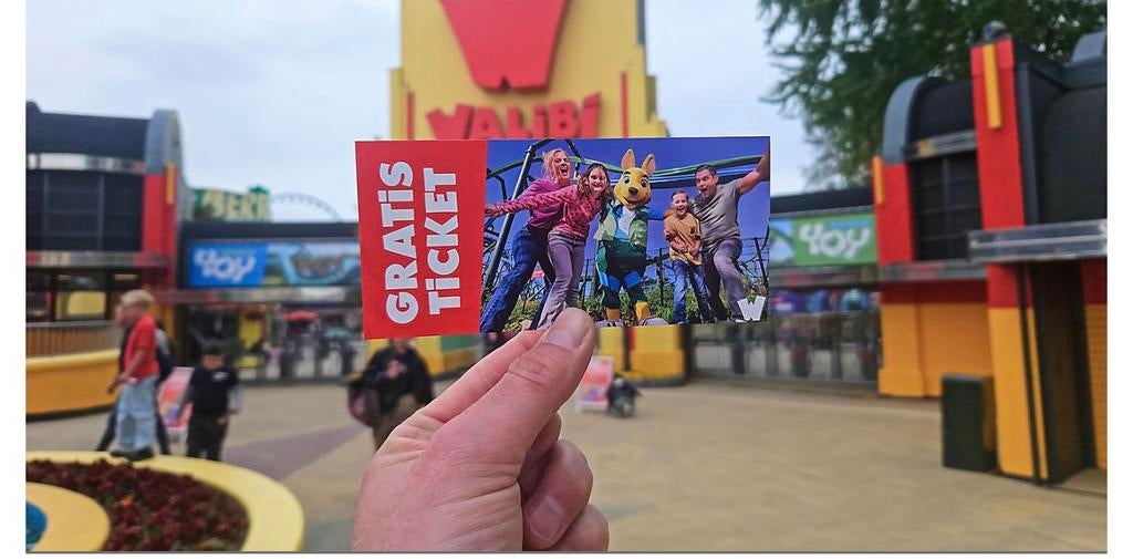 2x entree Walibi, Twee personen, Ticket of Toegangskaart