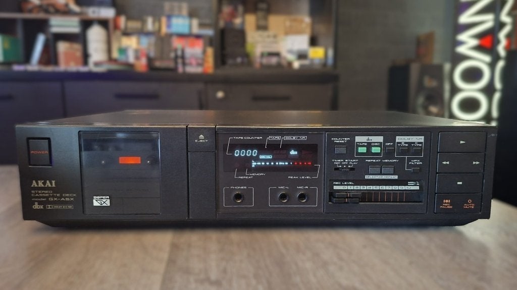 Akai GX-A5X | 2-kops | GX-Koppen | Dolby B/C & HX Pro, Tiptoetsen, MADE IN JAPAN, Enkel, Ophalen of Verzenden