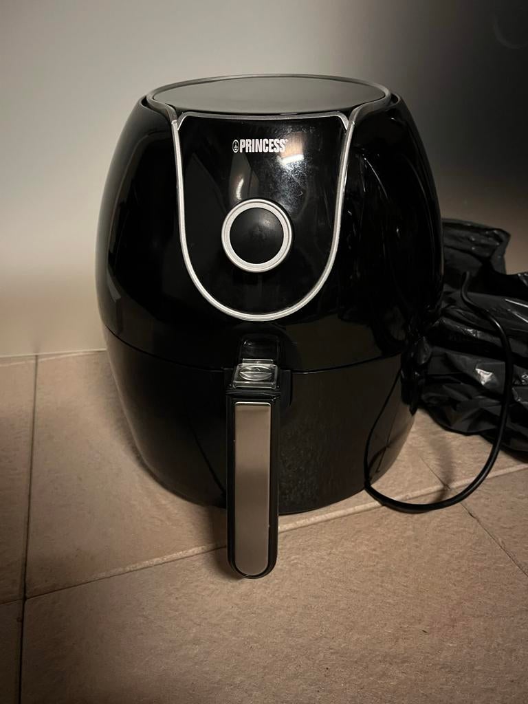 Princess Airfryer - Zwart, Zo goed als nieuw, Witgoed en Apparatuur, Airfryers, Zo goed als nieuw, Airfryer, 1000 t/m 1499 gram