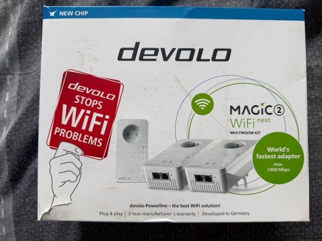 Devolo Magic 2 WiFi Next Multirooom Kit (3 adapters), Ophalen of Verzenden, Zo goed als nieuw, Devolo