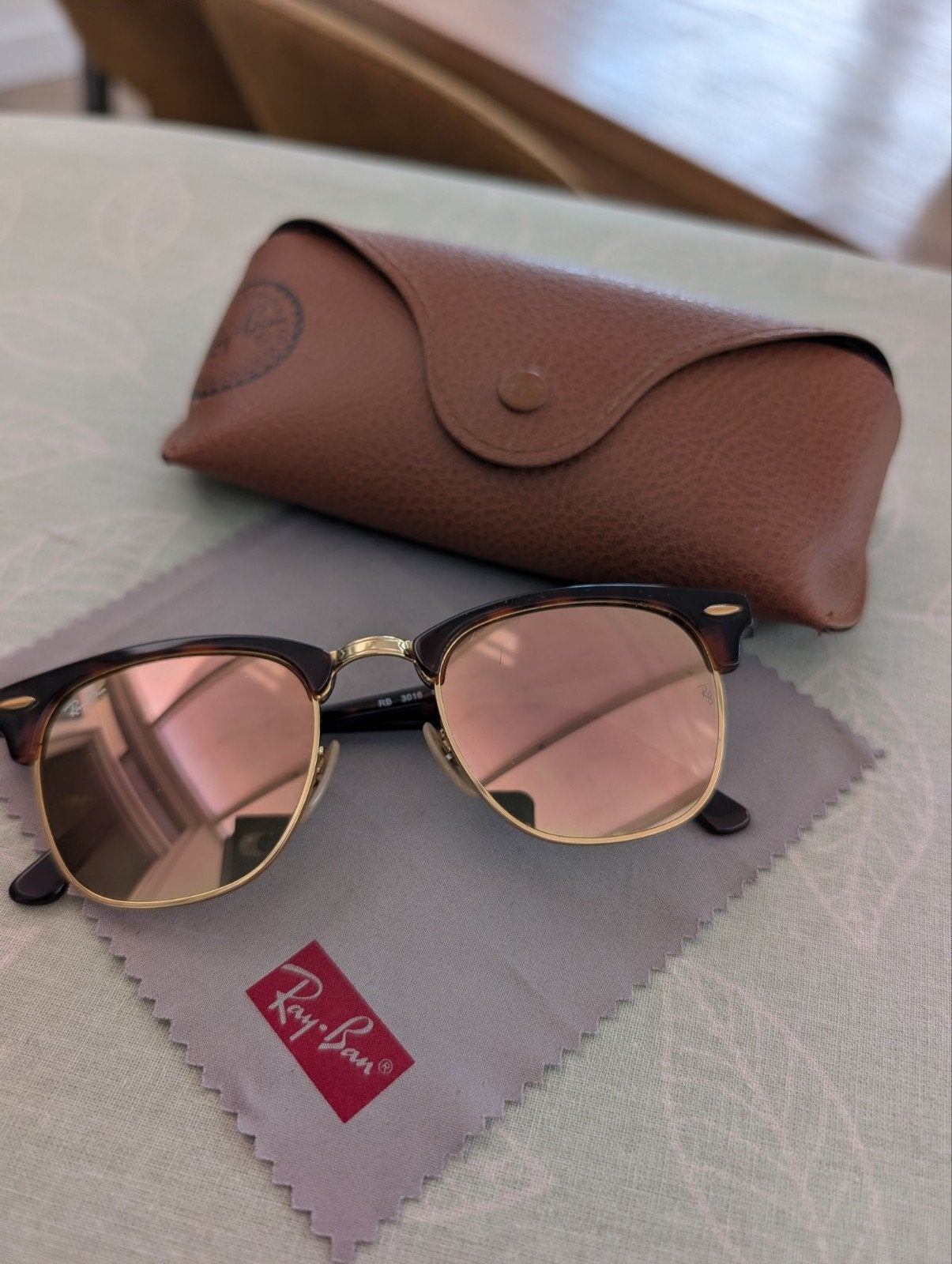 Ray-ban dames club master, Zonnebril, Bruin, Ophalen of Verzenden, Zo goed als nieuw