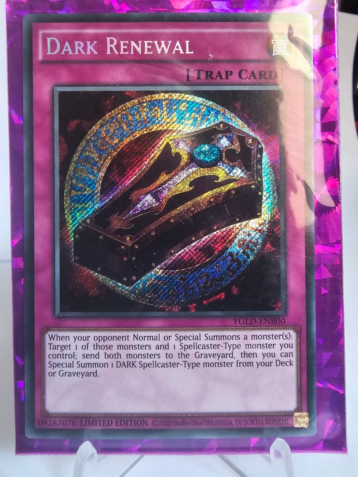 Yu-Gi-Oh! Dark Renewal Trap Card YGLD-ENB00, Verzenden, Zo goed als nieuw, Losse kaart, Foil
