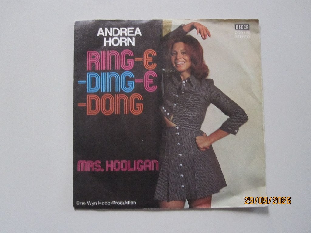 ANDREA HORN - ring e ding e dong - vinyl 7", Gebruikt, 7 inch, Overige typen, Schlager