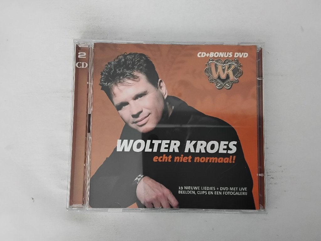 wolter kroes - echt niet normaal (cd + dvd), Cd's en Dvd's, Cd's | Nederlandstalig, Ophalen of Verzenden, Gebruikt, Levenslied of Smartlap
