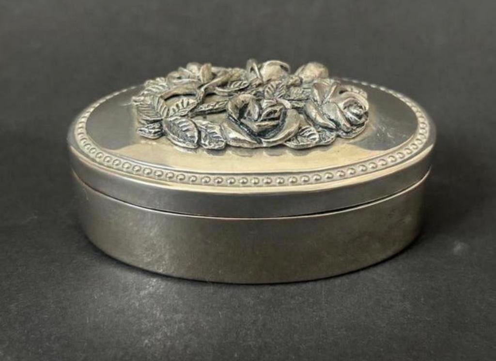 Verzilverd Juwelendoosje, Antiek en Kunst, Ophalen of Verzenden