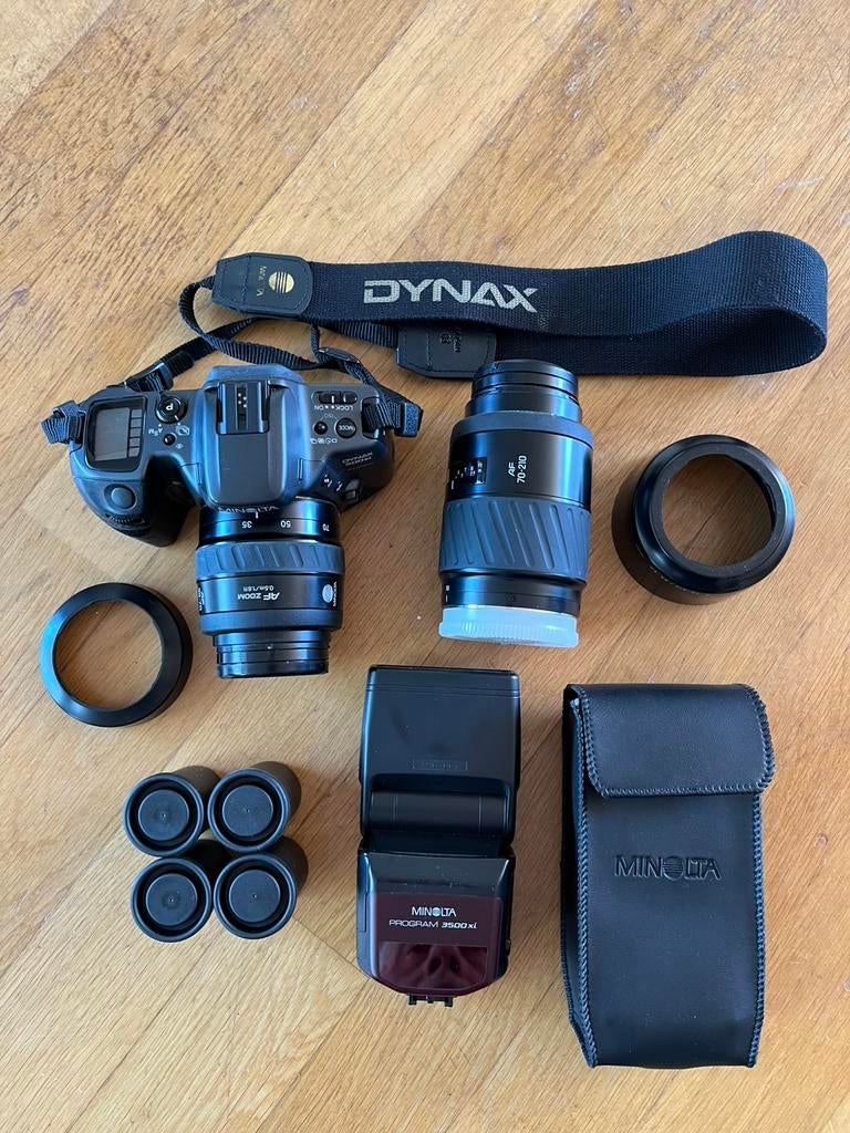 Minolta Dynax 500si Super complete set, Ophalen of Verzenden, Gebruikt, Spiegelreflex, Minolta