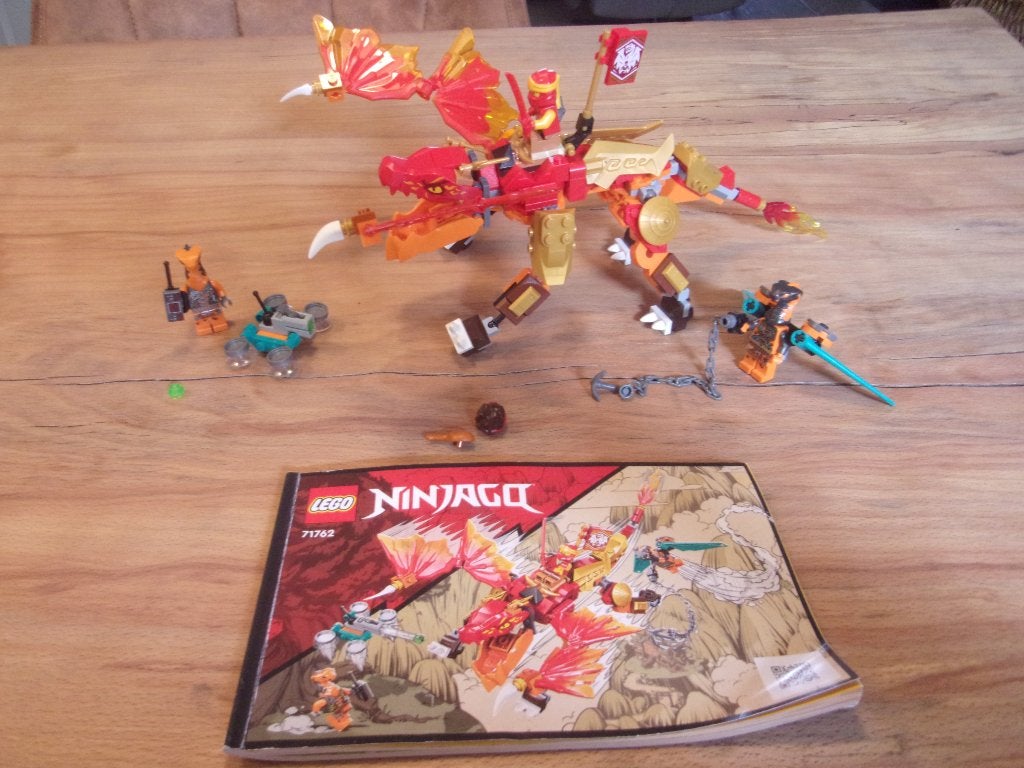 Lego Ninjago 71762-1 Kai's Fire Dragon EVO uit 2022, Compleet, Gebruikt, Lego, Ophalen of Verzenden