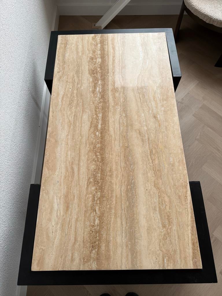 Salontafel travertine | NIEUW | outlet prijs, Ophalen, 100 tot 150 cm, Overige materialen, Nieuw