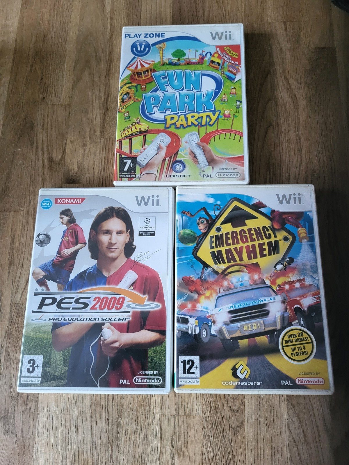 TE KOOP 3 WII NINTENDO SPELLETJES., Ophalen of Verzenden, Zo goed als nieuw, Sport, 3 spelers of meer