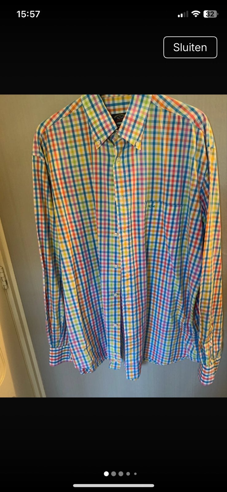 Paul & Shark Yachting geruit overhemd - Zo goed als nieuw, Kleding | Heren, Ophalen of Verzenden, Zo goed als nieuw, Meerkleurig