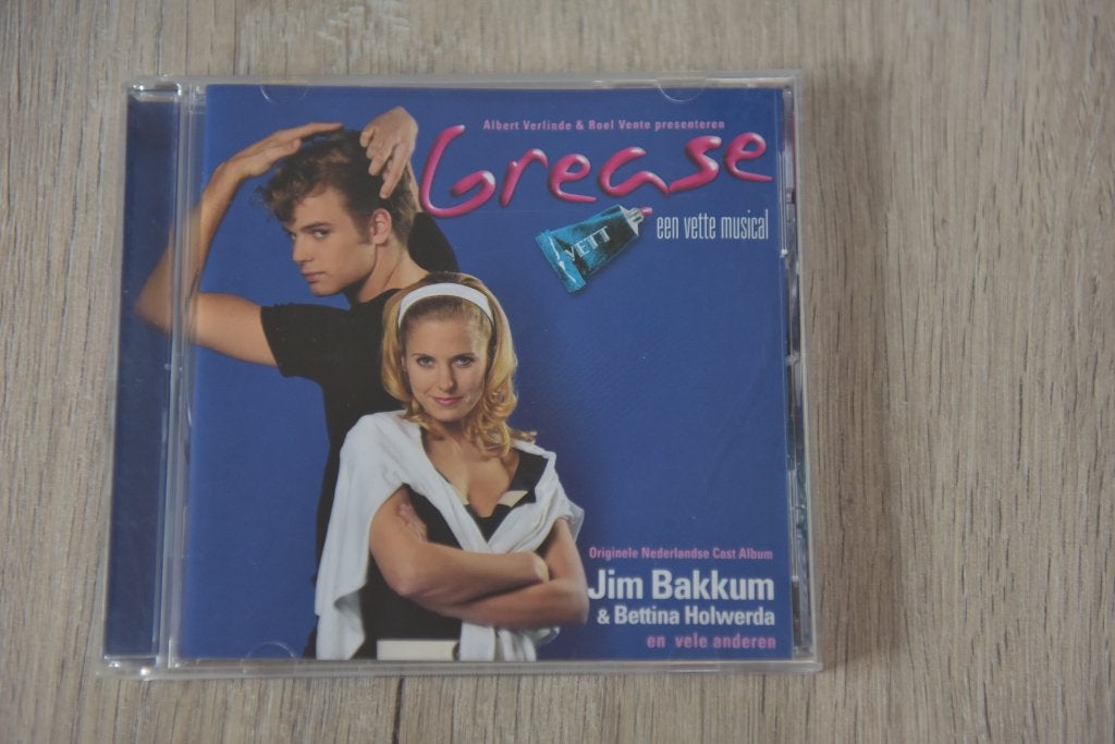 EEN VETTE MUSICAL -- GREASE oa met JIM BAKKUM en BETTINA, Musical, Verzenden, Zo goed als nieuw, Eerste persing