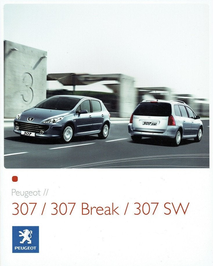 Folder Peugeot 307, 307 Break en 307 SW (2006), Verzenden, Gelezen, Peugeot