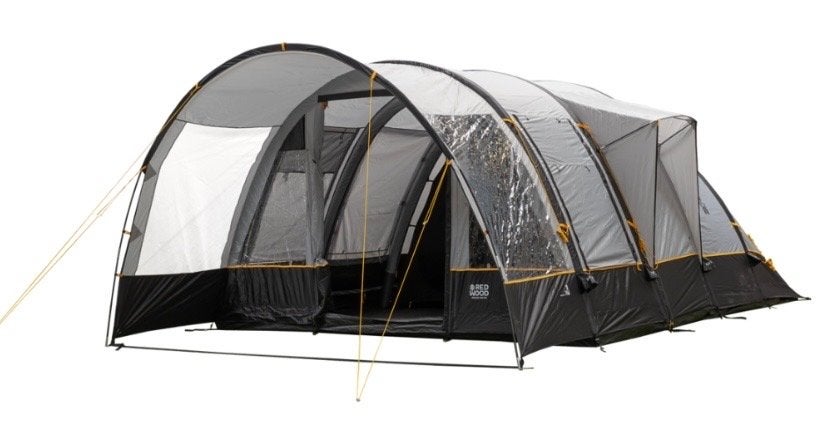Redwood Poplar 400 Air tunneltent voor 4 personen, Caravans en Kamperen, Tenten, Ophalen, Nieuw, Tot en met 4