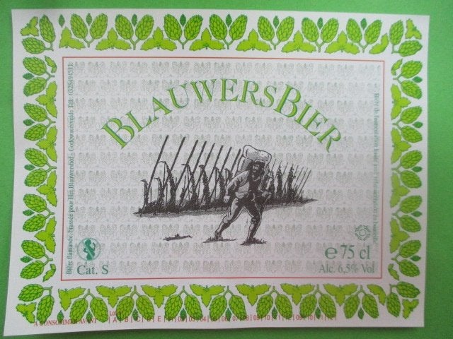 bieretiket Belgie 20-6 (B2 E34) v eecke, Ophalen of Verzenden, Gebruikt, Overige typen, Overige merken