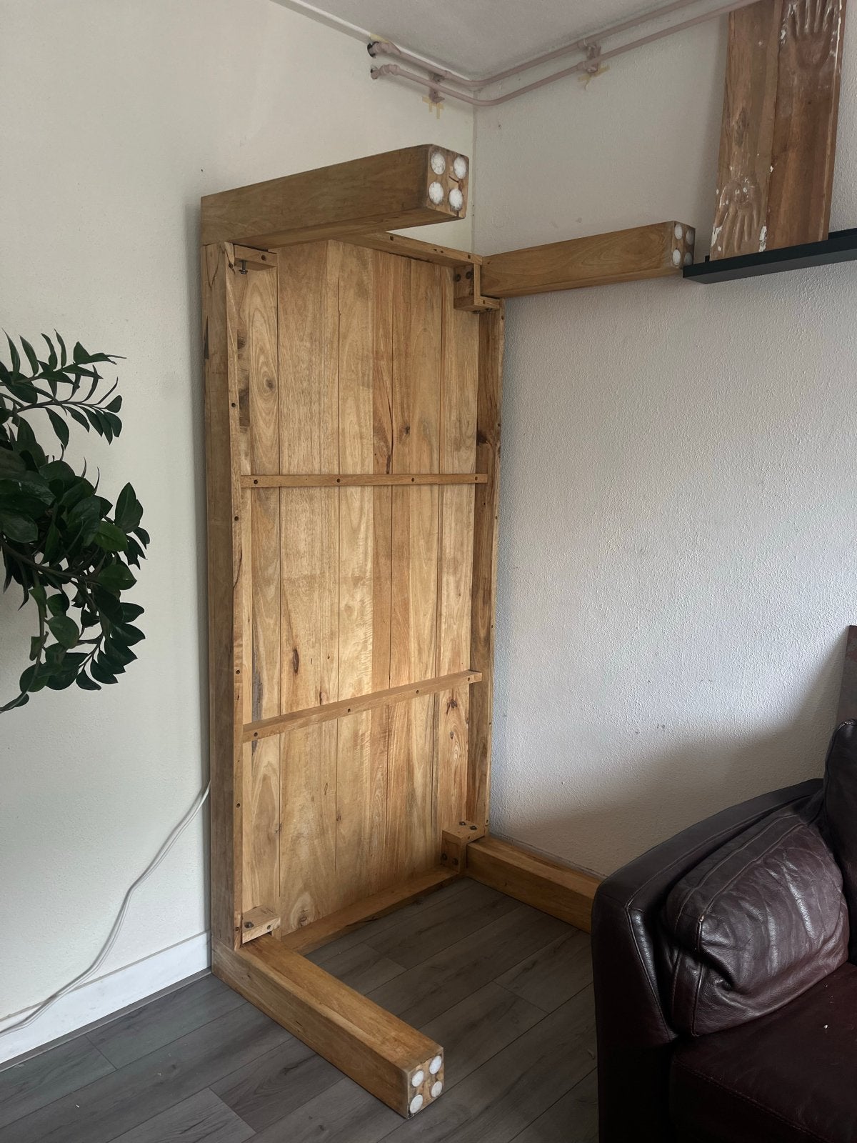 Grote houten eettafel voor 8 personen - Den Haag, Huis en Inrichting, Tafels | Eettafels, Ophalen, Gebruikt, 100 tot 150 cm, Vijf personen of meer