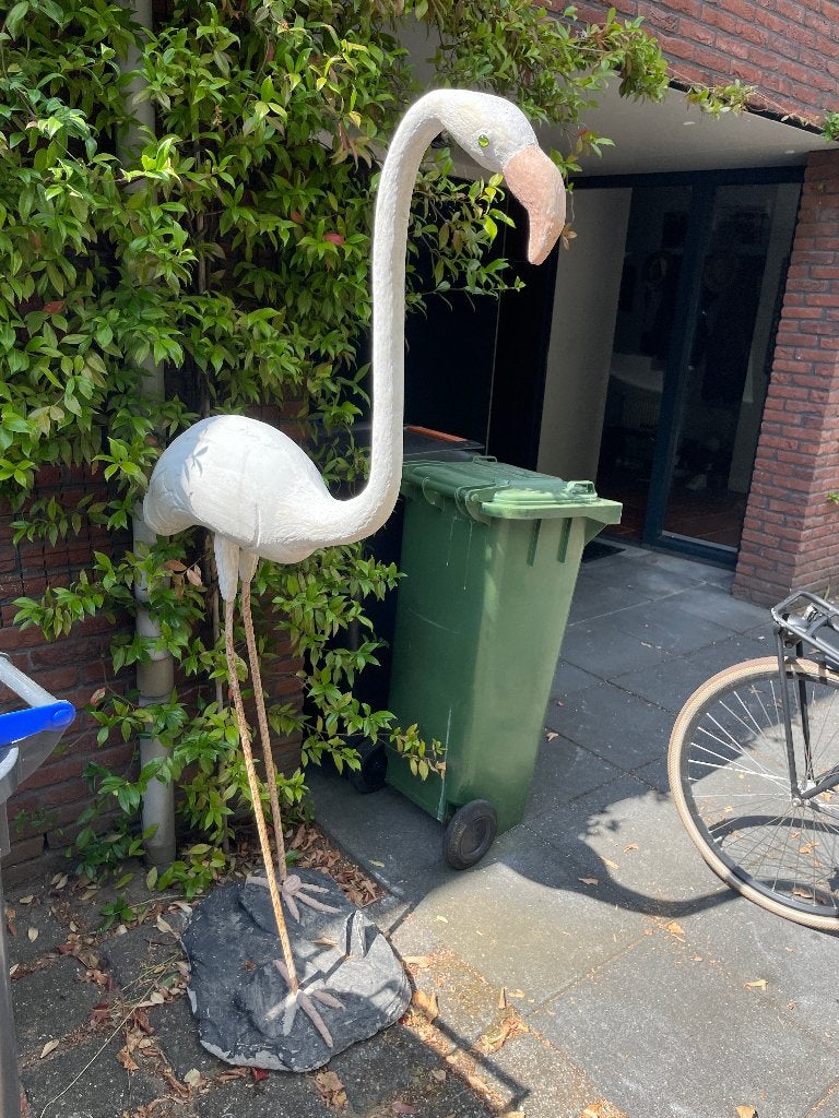 Flamingo beeld, Ophalen, Gebruikt, Dier