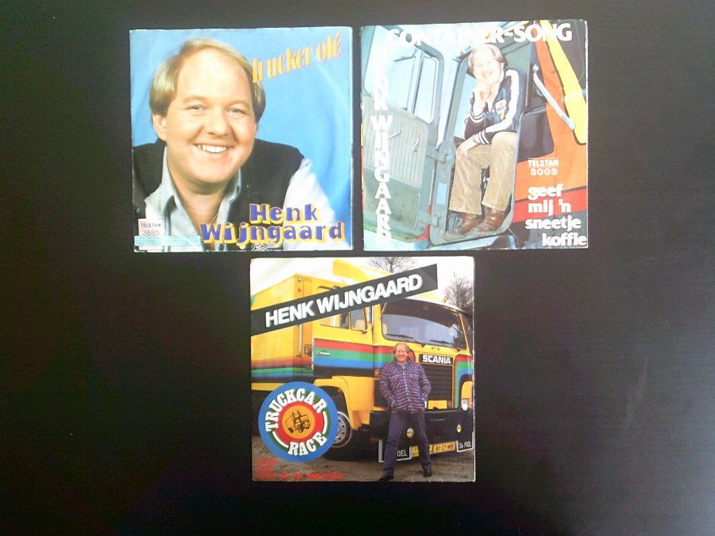 drie singles van henk wijngaard, Overige formaten, Ophalen of Verzenden, Zo goed als nieuw, Levenslied of Smartlap