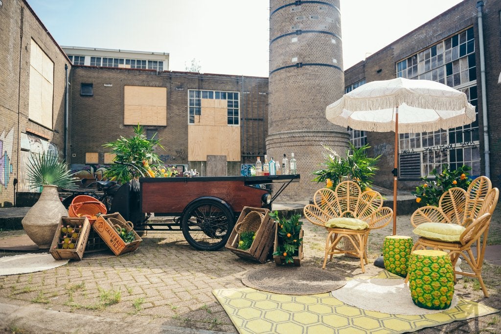 Unieke antieke motorbakfiets / bakbrommer met DKW motorblok, Fietsen en Brommers, Ophalen, Gebruikt, Goederen, Gazelle