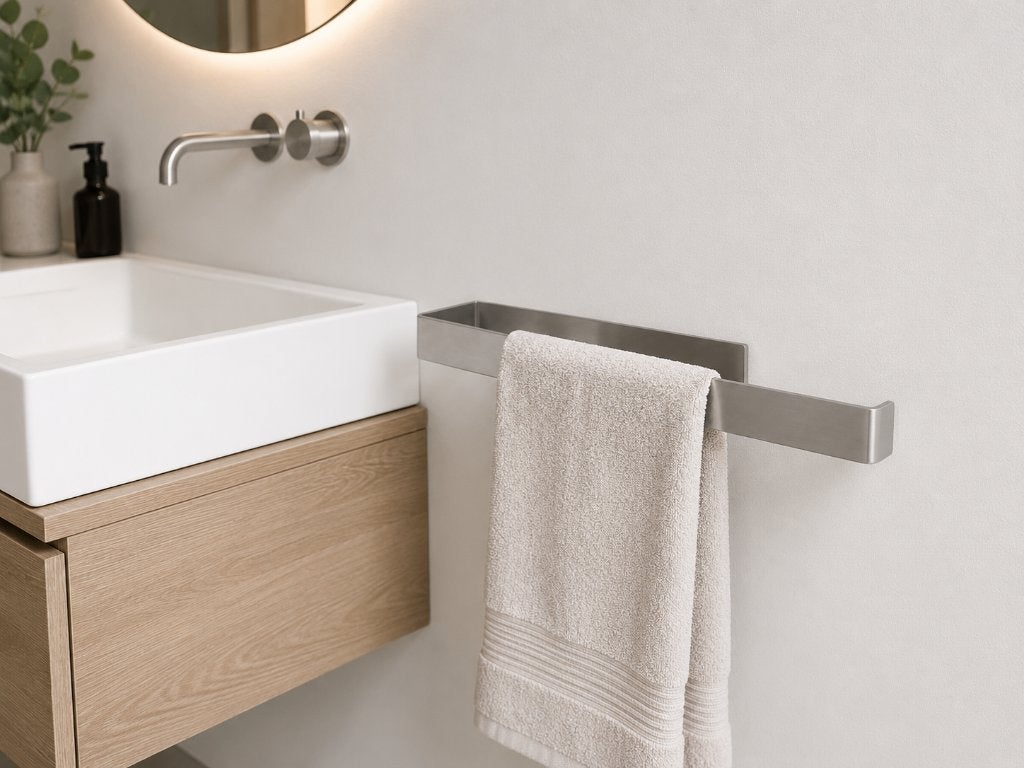 Rvs handdoekrek - handdoekstang zonder boren, Huis en Inrichting, Badkamer | Badtextiel en Accessoires, Ophalen of Verzenden, Nieuw