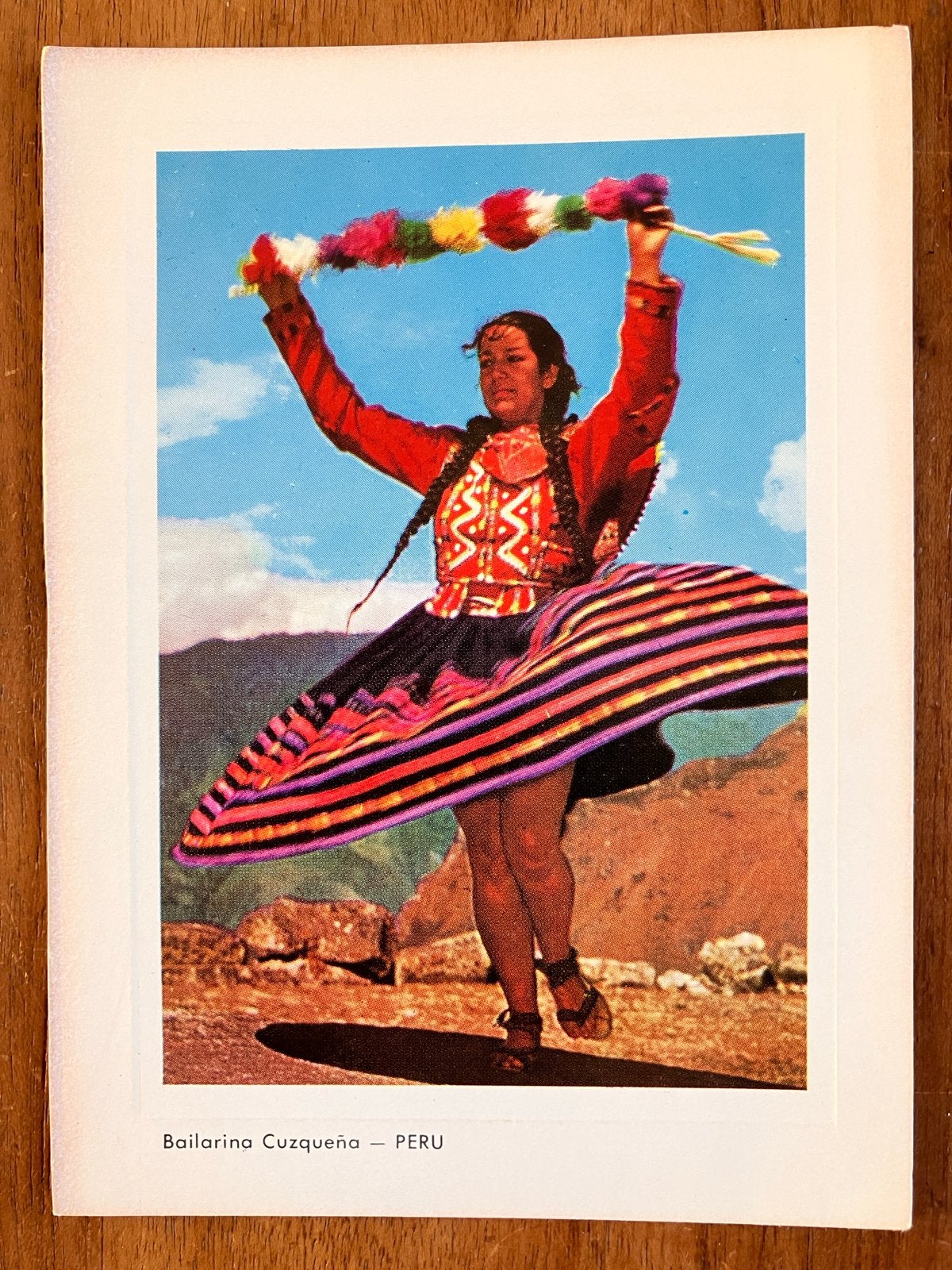 Bailarina Cuzqueña - Peru, Ophalen of Verzenden, 1960 tot 1980, Ongelopen, Buiten Europa