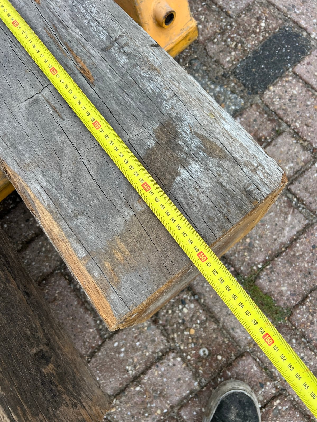Mooie nette meerpalen van circa 150cm, Doe-het-zelf en Verbouw, Hout en Planken, Ophalen, Gebruikt, Balk, Minder dan 200 cm