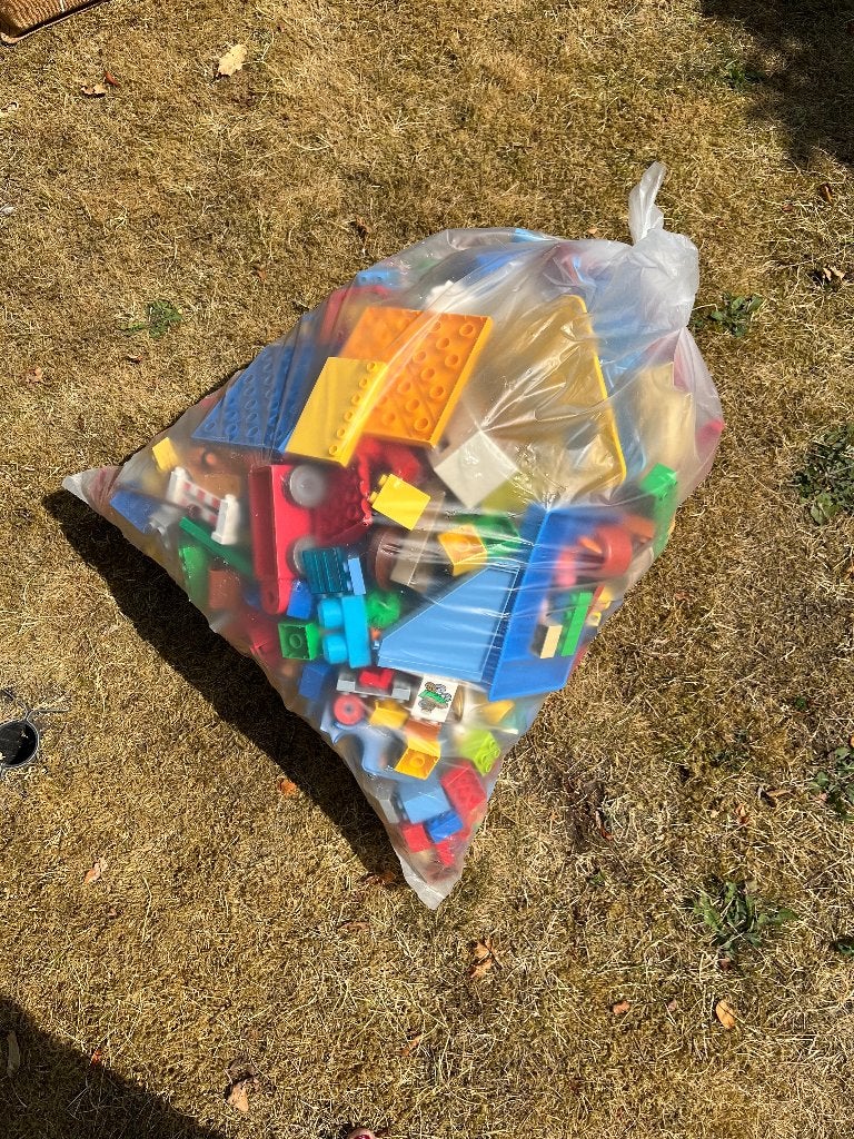 Grote zak met diverse Duplo bouwstenen, Kinderen en Baby's, Speelgoed | Duplo en Lego, Ophalen, Gebruikt, Duplo, Losse stenen