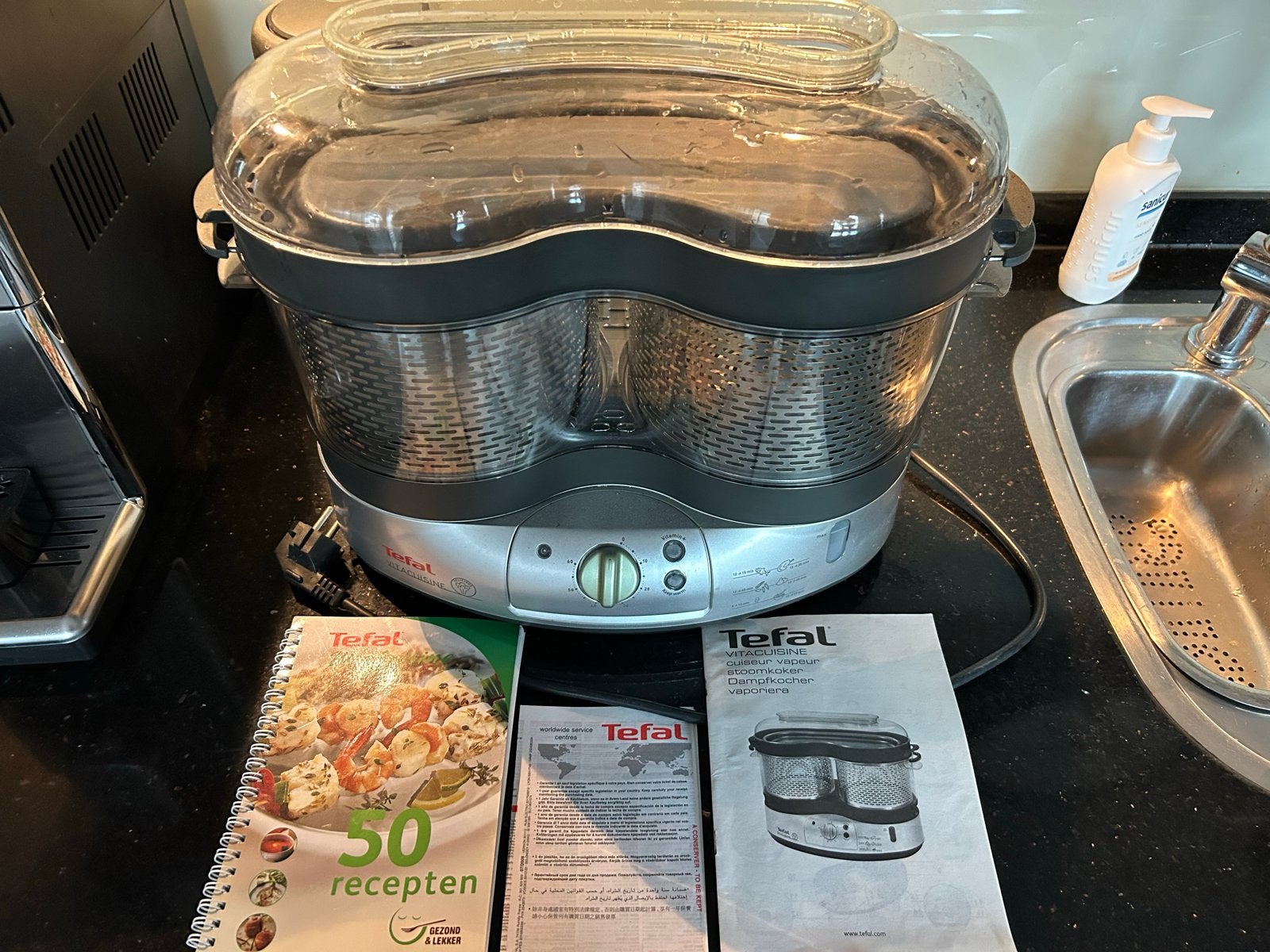 Tefal Vitacuisine Stoomkoker - Gezond en Gemakkelijk Koken, Witgoed en Apparatuur, Stoomapparaten, Ophalen of Verzenden, Zo goed als nieuw