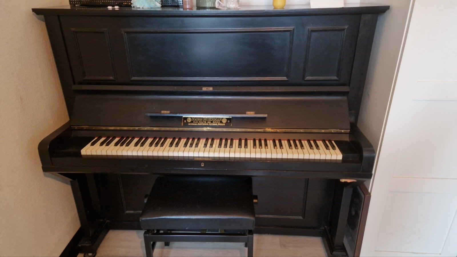 Gratis: Moerman piano, Ophalen, Gebruikt, Zwart, Piano
